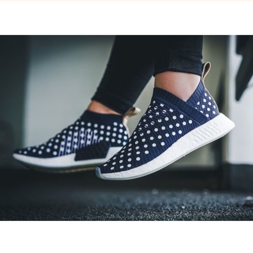 Adidas Women's NMD Navy White Shoes